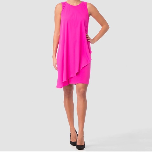 NWT Joseph Ribkoff Hot Pink Sheath Dress Women's Size